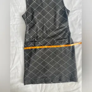 Sharagano Sleeveless Dress Gray/White‎ Size 6 thumbnail 7