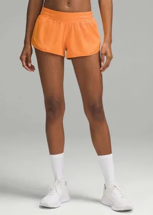 Lululemon Hotty Hot Low Rise Lined Short 2.5" Lit Orange Size 8 thumbnail 1