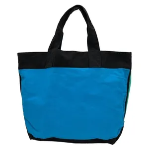 Victoria's Secret Green Blue Black Color Block Limited Edition Large Tote Bag thumbnail 2