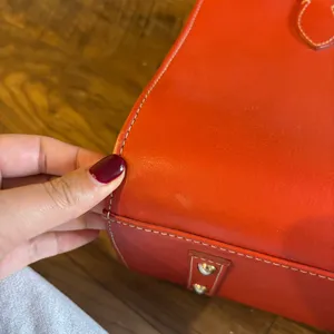 Dooney & Bourke orange red crossbody hand bag thumbnail 4