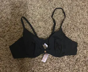 Savage X Fenty Bralette Black 34A Hook and Eye Closure NEW NWOT Underwire Nylon thumbnail 1