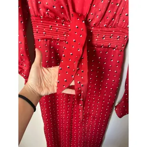 House of Harlow 1960 x Revolve sz. XS Vera Red Polka Dot Jumpsuit thumbnail 10