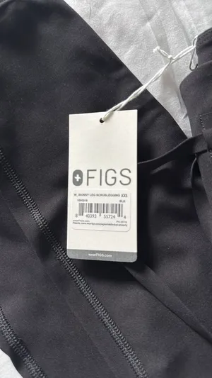 Figs Black scrub leggings XXS thumbnail 2