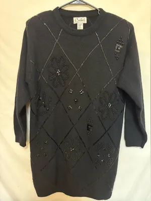 Vintage Carducci‎ Lambswool Blend Sweater Dress Size Small thumbnail 1