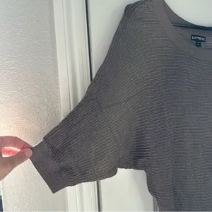 Express brown knit top thumbnail 3