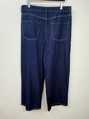 Oliver Logan Dark Blue Wide-Leg Women’s Jeans size 29 thumbnail 4
