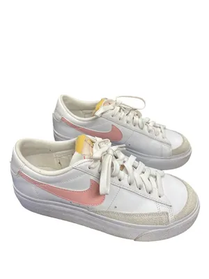 Nike Blazer low wms white pink platform sneakers shoes sz 8 SKU 10-184 thumbnail 3