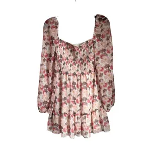 Aritzia‎ Wilfred Tempest Floral Mini Dress Long Sleeve Romantic Boho S thumbnail 3
