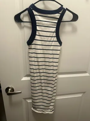 Striped Halter Mini Dress  thumbnail 2