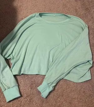 Wide Mint Green Pullover Size L thumbnail 1