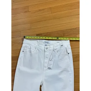 Judy Blue High Waist Garment Dyed White Side Slit Slim Bootcut NWT size 15/32‎ thumbnail 11