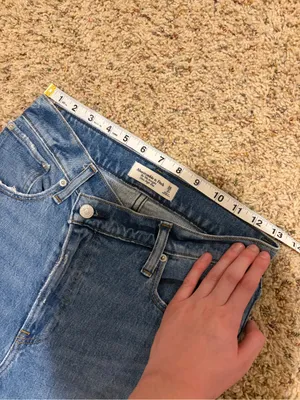 Abercrombie & Fitch The ‘90s Straight Ultra High Rise Jean Crossover Waist 26/2 thumbnail 10