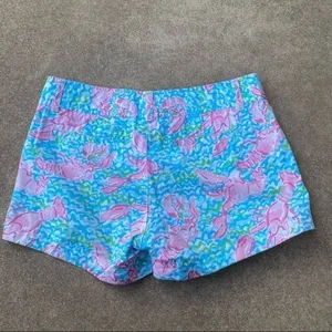 Lilly Pulitzer Lobstah Roll Callahan Shorts Womens 0 Green Pink White thumbnail 6