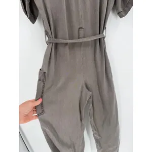 Young Fabulous & Broke Jumpsuit Womens Small Gray Tencel Utility‎ Cargo Gorpcore thumbnail 8