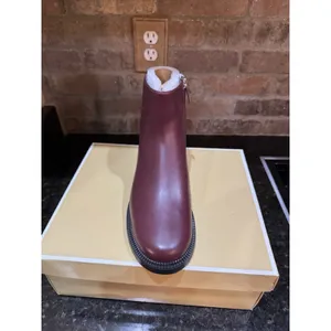 Michael Kors Mandy Block Heel Bootie in an oxblood Size 6.5 thumbnail 4