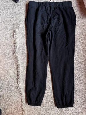 NBA Chicago bulls black sweatpants thumbnail 5