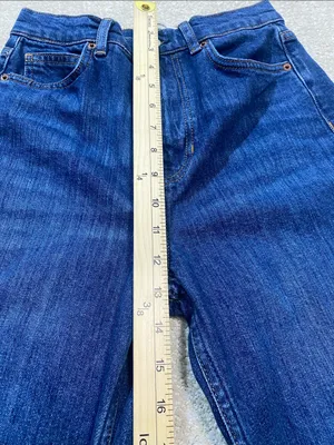 Reformation Dark Blue Wide-Leg Jeans Size 26 thumbnail 12
