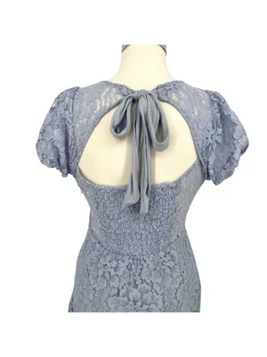 Free People Hailee Puff Sleeve Dress Twinkling Perry Size Medium NWOT Coquette thumbnail 5