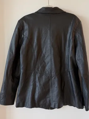Vintage Jacqueline Ferrar Genuine Leather Fitted Jacket Y2K thumbnail 4