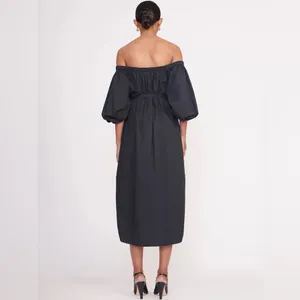 NEW NWT Staud Reese dress in black thumbnail 2