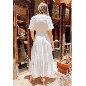 FREE PEOPLE String of Hearts Cutout Maxi Dress in White Size X-Small thumbnail 16