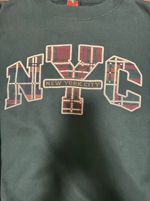 Vintage Disney Plaid New York Graphic Crewneck Sweatshirt thumbnail 2