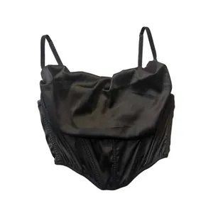 Urban Outfitters Women's Black Satin Corset Top Women's sz. S thumbnail 3