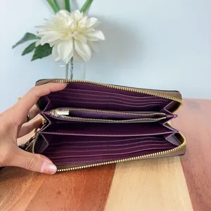 NWT Coach Long Zip Around Wallet‎ In Signature Canvas thumbnail 6