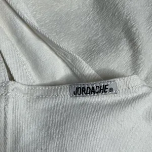 JORDACHE Vintage‎ White 9/10 Overall Dress Denim Jean Zip Up thumbnail 3