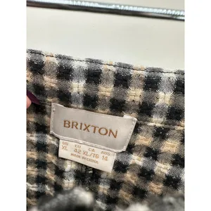 Brixton Country Plaid Midi Skirt Button Front Western Grunge 90s Y2K thumbnail 7