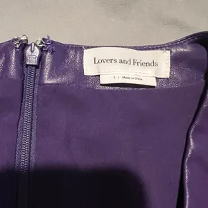 New Revolve Lovers + Friends Bardot Vegan Faux Leather Purple Mini Dress S‎ thumbnail 12