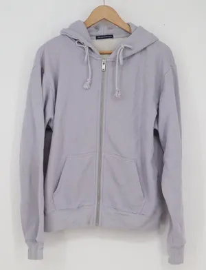 Brandy Melville Christy Full Zip Hoodie Lavender Purple Oversized Sweatshirt thumbnail 1
