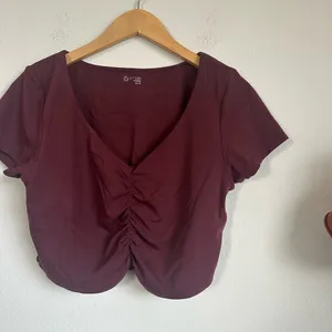 Aerie Offline Real Me Ruched Crop Top thumbnail 3