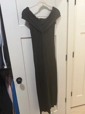 Bumpsuit Bianca Midi Maternity Dress Black thumbnail 7