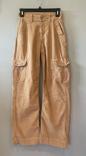 Tan Cargo Corduroy women’s Pants - American Eagle thumbnail 1