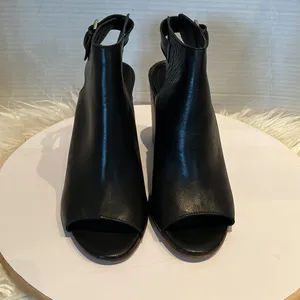 KURT GEIGER Leather Peep Toe Heel Sandals Women's size 40. thumbnail 2