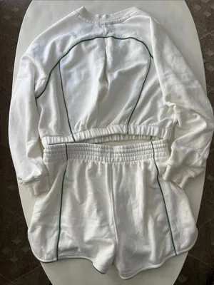 FP Movement Seeing Double 2 Piece Matching Set - Sweater Shorts White Green XL thumbnail 5