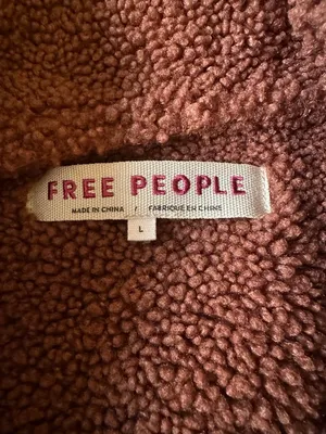 Free People Western Bohemian Retro 70s Faux Sherpa Suede Diogo Coat Size Large thumbnail 10