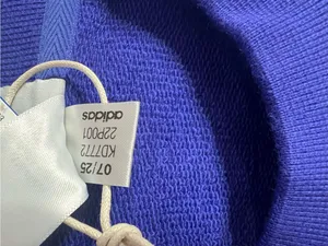 Adidas Soccer Teams Color Block Blue Crewneck Sweatshirt Oversized Womens Small thumbnail 8