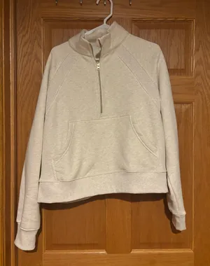 Members Mark Cream and gold quarter zip sweatshirt XXL thumbnail 1