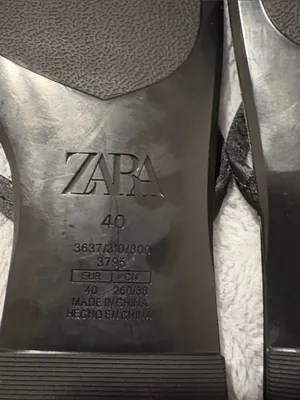 NWT ZARA Black Bow Strap Square Toe Flat Sandals Size 40 (9) thumbnail 2