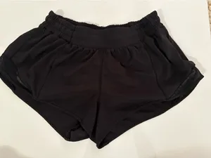 Lululemon Shorts 2.5" Low-Rise Lined Black 8 thumbnail 1