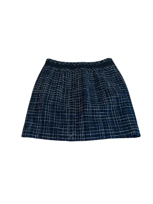LOFT Black and blue tweed Mini Skirt thumbnail 4