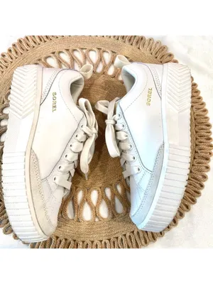 Sorel Ona Ave Low Sneakers Size 6.5 Sea Salt Bleached Ceramic Waterproof thumbnail 4