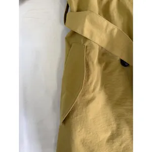 A New Day‎ Womens Large Mustard Yellow Double Breasted Trench Coat with Belt thumbnail 6
