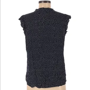 Ann Taylor LOFT size medium polka dot top thumbnail 3