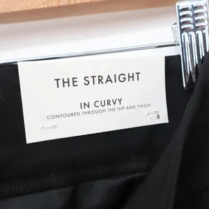 Ann Taylor Factory The Straight In Curvy Black Dress Pants Size 8 Professional thumbnail 4