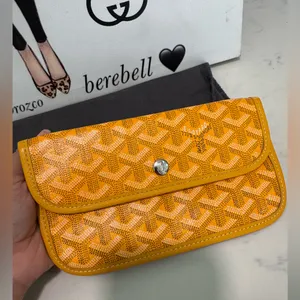 SOLD LOCALLY 🙌✨Goyard Orange/yellow Goyardine pouch Patterned Wallet thumbnail 4