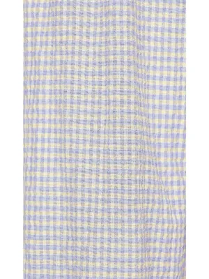 Rays for Days Kelle Cut Out Maxi Dress Coastal Cool Gingham Womens Size Medium thumbnail 4
