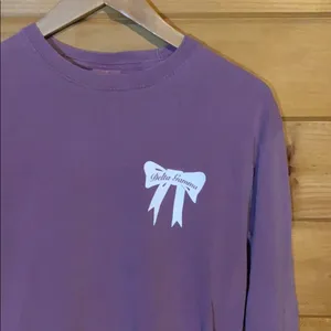 Delta Gamma comfort colors purple long sleeve thumbnail 2